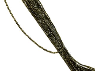 Funkelnde, kleine Obsidian-Perlen