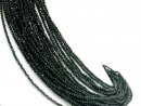 Faceted, sparkling, pierced gemstone beads with glitter
