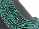 Chrysocolla strand - faceted spheres 3.5 mm blue green,...