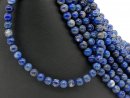 Lapis strand - spheres 8 mm blue and gray, length 38.5 cm...
