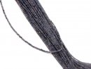 Saphir Strang - facettierte Kugeln 2,5 mm lila,...