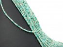 Cordon - Turquoise, cubes à facettes 3mm bleu vert...