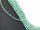 Cordon - Turquoise, cubes à facettes 3mm bleu vert pastel, longueur 39cm /3987