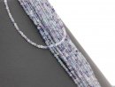 Fluorit Strang - facettierte Rondelle 2x2,5 mm blau lila,...