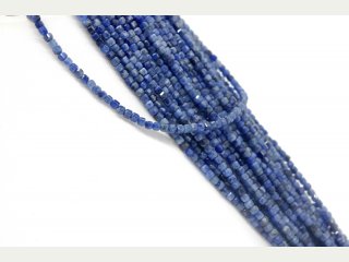 Sodalite strand - faceted cubes 3 mm shades of blue, length 39 cm /3989