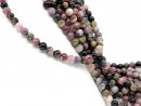 Tourmaline strand - spheres 9 mm multicolor, length 40.5...