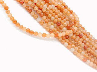 Aventurine strand - spheres 6.5 mm orange, length 38 cm /4673