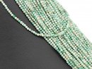 Turquoise strand - faceted spheres 2 mm mint, length 39...