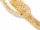 Cordon - Quartz rutil 7mm jaune soleil blanc, longueur 38,5cm /5231