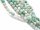 Turquoise strand - spheres 8 mm green multicolor, length 38 cm /4897
