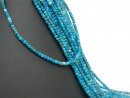 Apatite strand - spheres 3.5 mm shades of blue, length...