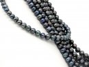 Culture pearl strand - baroque 9x10 mm anthracite /7464
