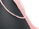 Rose quartz strand - faceted discs 4x5 mm pink, length 39...