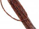 Pierced, small garnet discs with sparkling facets