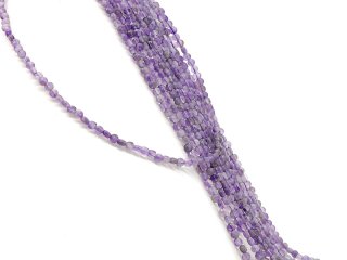 Amethyst strand - faceted discs 3x4 mm violet, length 38.5 cm /1010