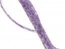 Amethyst strand - faceted discs 3x4 mm violet, length...