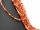 Cordon - Cornaline, disques à facettes 4x6mm rouge orange, longueur 39cm /1717