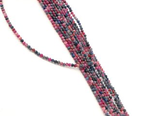 Pierced, mixed gemstones for jewellery