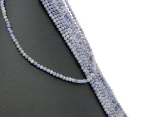 Tanzanite strand - faceted spheres 3.5 mm pale violet, 38.5 cm /5211