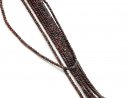 Facettierte, durchbohrte, rote Granatrondelle