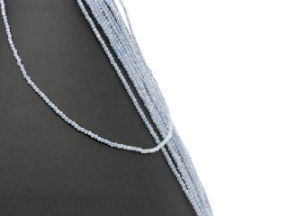 Perles daigue-marine percées bleu clair de grande taille