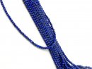 Lapis strand - spheres 4 mm royal blue, length 37.5 cm /4890