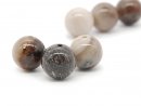 Three Wooden Opal Spheres in Shades of Brown