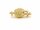 Ball clasp - 925/-silver, 6 mm, gold plated, diamond grit /0676