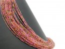 Faceted, colourful tourmaline beads