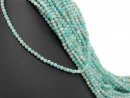Mint green faceted amazonite beads