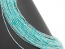 Faceted ice blue amazonite beads