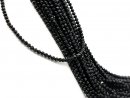 Faceted Tourmaline Beads in Black