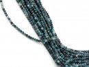 Tourmaline beads in shades of blue