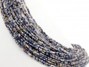 Sparkling colorful gemstone strand with sodalite