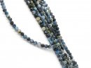 Tourmaline beads in shades of green and blue