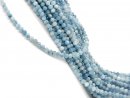Sparkling little aquamarine beads