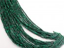 Faceted green malachite beads