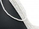 White faceted moonstone beads