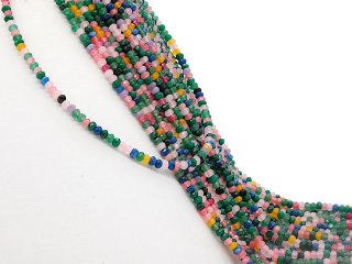 Bunte, facettierte Achatrondelle