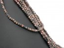 Sparkling dark rhodochrosite beads
