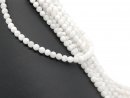 White pierced moonstone beads