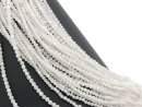 White pierced moonstone beads