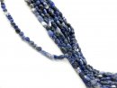 blue gemstone strand with sodalite