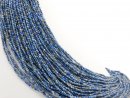 Brin de pierres précieuses de lapis-lazuli bleu-gris