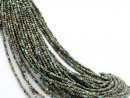 perles de turquoise à facettes en multicolore