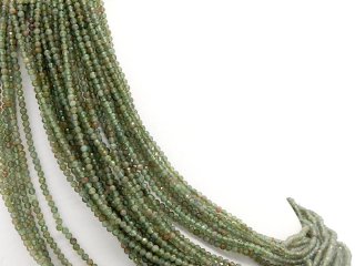 Sparkling green apatite beads