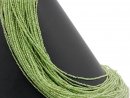 Green faceted peridot beads