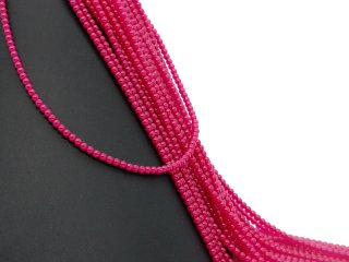 threaded ruby beads