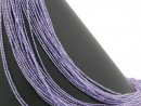 Pierced, purple zirconia beads