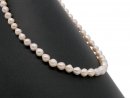 Baroque, white and pink cultured pearl drops
